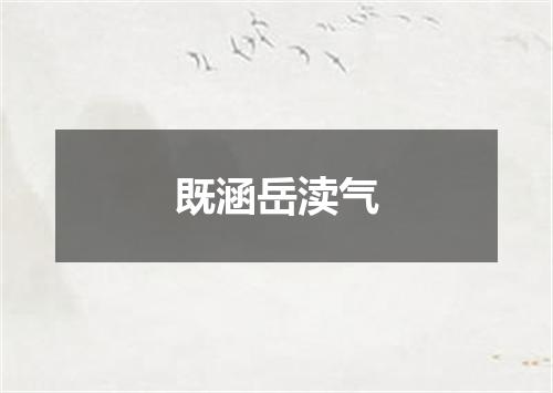 既涵岳渎气