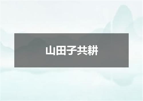 山田子共耕