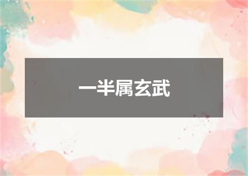 一半属玄武
