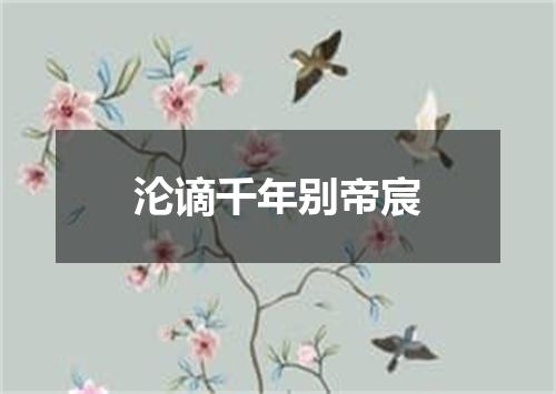 沦谪千年别帝宸