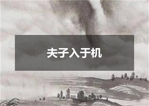 夫子入于机