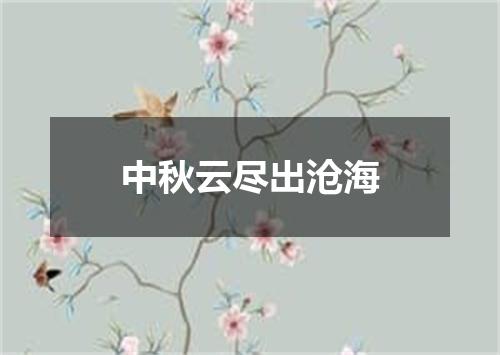 中秋云尽出沧海