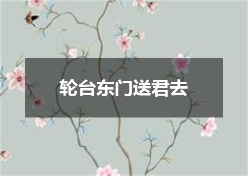 轮台东门送君去