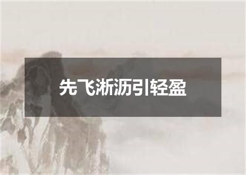 先飞淅沥引轻盈