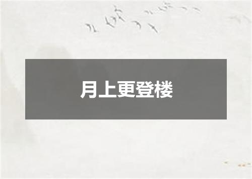 月上更登楼
