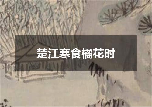 楚江寒食橘花时