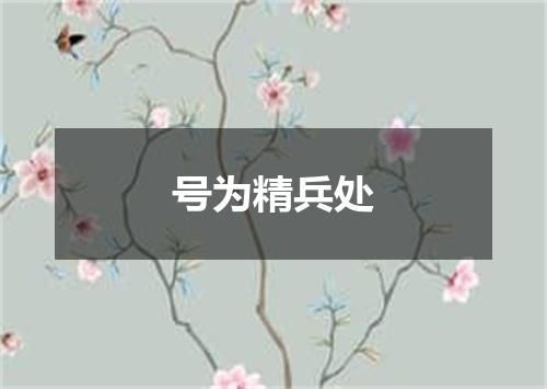 号为精兵处
