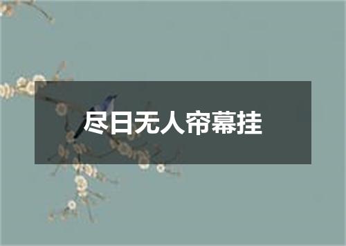 尽日无人帘幕挂