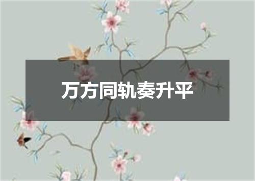 万方同轨奏升平