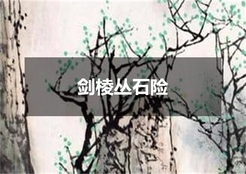 剑棱丛石险