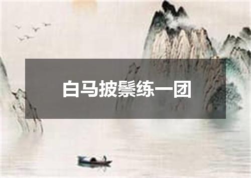 白马披鬃练一团