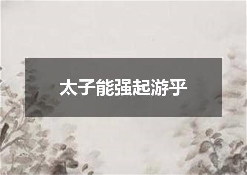 太子能强起游乎