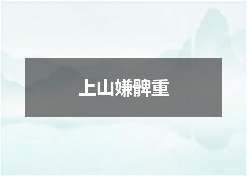 上山嫌髀重