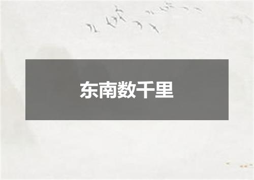 东南数千里