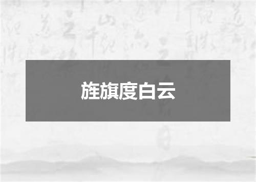 旌旗度白云