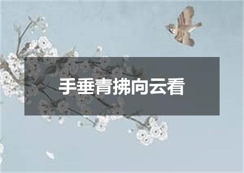 手垂青拂向云看