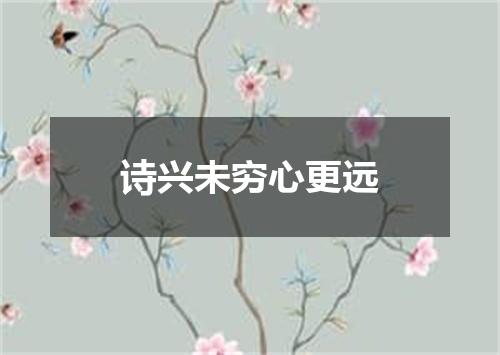 诗兴未穷心更远