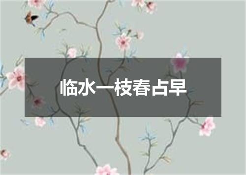 临水一枝春占早