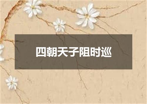 四朝天子阻时巡