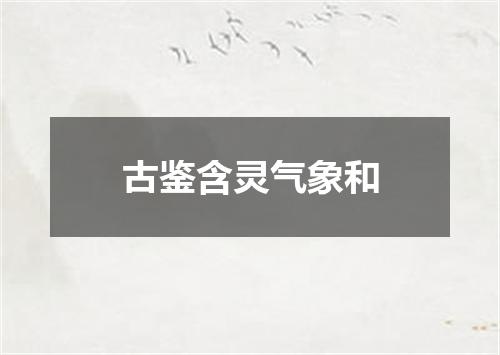 古鉴含灵气象和