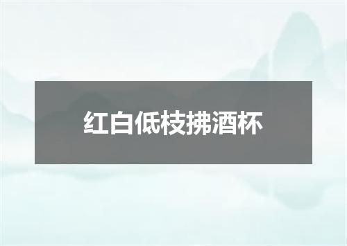 红白低枝拂酒杯