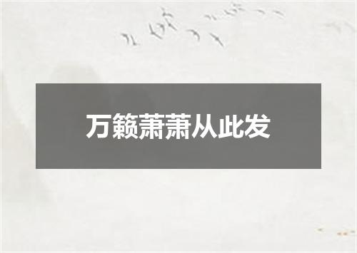 万籁萧萧从此发