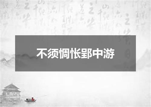 不须惆怅郢中游