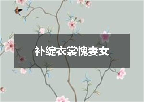 补绽衣裳愧妻女
