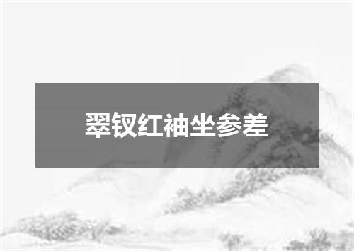 翠钗红袖坐参差