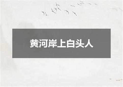 黄河岸上白头人