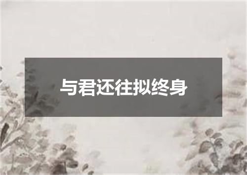 与君还往拟终身
