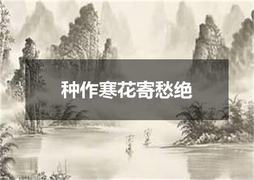 种作寒花寄愁绝