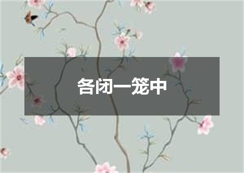各闭一笼中