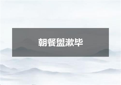 朝餐盥漱毕