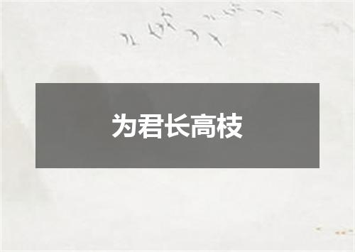 为君长高枝