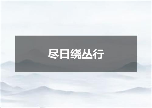 尽日绕丛行