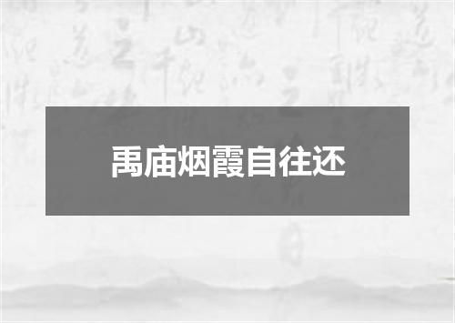 禹庙烟霞自往还