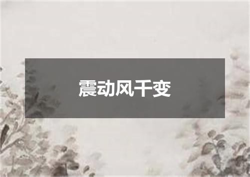 震动风千变