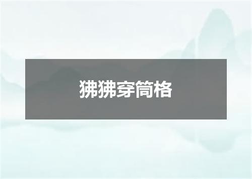 狒狒穿筒格