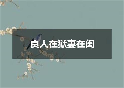 良人在狱妻在闺