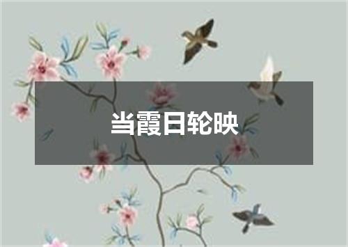 当霞日轮映