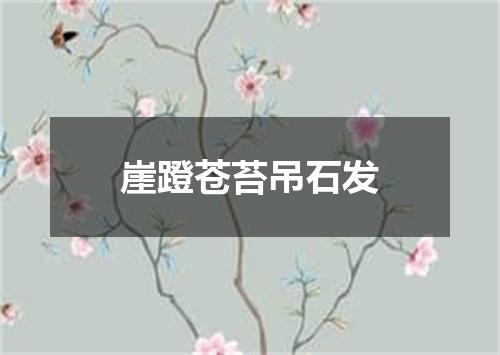 崖蹬苍苔吊石发