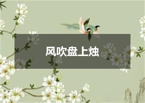 风吹盘上烛