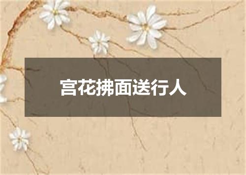 宫花拂面送行人