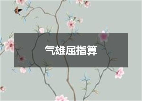 气雄屈指算