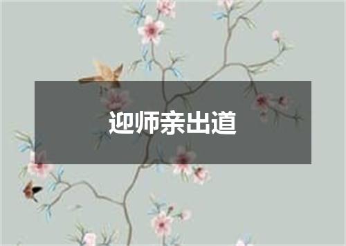 迎师亲出道
