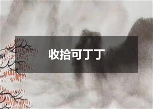收拾可丁丁
