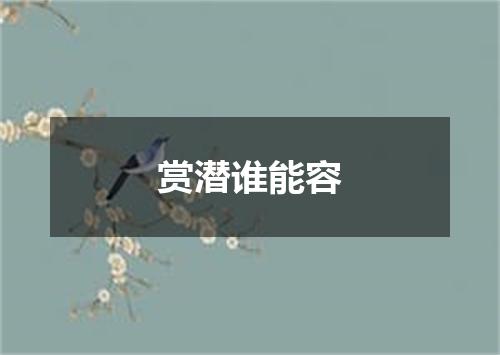 赏潜谁能容