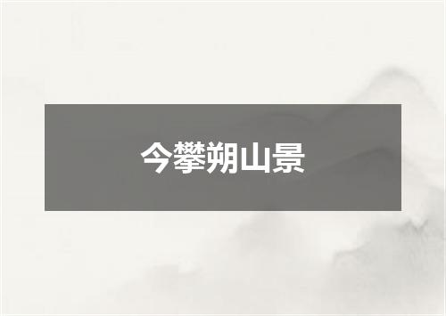 今攀朔山景