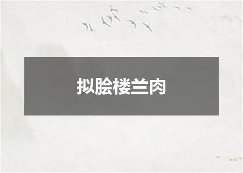 拟脍楼兰肉